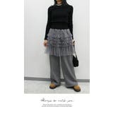 フリル付き裏起毛パンツssg251209 | LATTE | 詳細画像2 