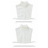 つけ襟 白 ホワイト 付け襟 重ね着 無地 角襟 丸襟 フリルネック | LATTE | 詳細画像8