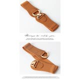 ベルト レディース 太ベルト ゴムベルト リボン レース バックル | LATTE | 詳細画像6 