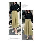 ワンピース 長袖 ラウンドネック ワンピース ロング丈 秋冬 フリル デート | LATTE | 詳細画像3