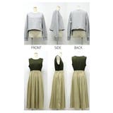 ワンピース 長袖 ラウンドネック ワンピース ロング丈 秋冬 フリル デート | LATTE | 詳細画像10