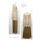 ロング ドレス 袖なし キャミソール 体型カバー 無地 シンプル 長袖 セット | LATTE | 詳細画像3 