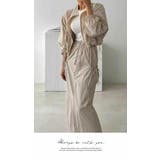 ロング シンプル セット 無地 長袖 い シンプルジャケット ポケット 上下 | LATTE | 詳細画像3