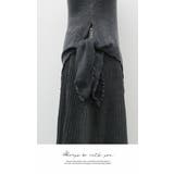 レディース ロング シンプル セット カットソー 上下ニット おしゃれ 無地 | LATTE | 詳細画像7 