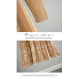 ワンピース 重ね着 ロング丈 膝下 長袖 ニット パール付き  暖かい | LATTE | 詳細画像6 