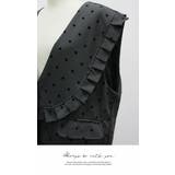 アウター ジャケット ベスト ジレ シンプル 袖なし ドット 暖かい | LATTE | 詳細画像7 