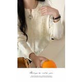 カーディガン ニット レース カットソー 肌隠し キラキラ 無地 長袖 | LATTE | 詳細画像4 