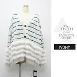 レディース ファー付きニットカーディガン | LATTE | 詳細画像14 