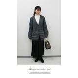 レディース ファー付きニットカーディガン | LATTE | 詳細画像3 