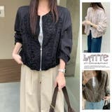 アウター ジャケット カーディガン レース エレガント カジュアル | LATTE | 詳細画像1 