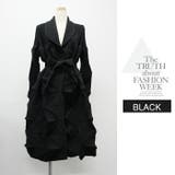 アウター ジャケット ロング丈 膝下 プリーツ 長袖 無地 コート | LATTE | 詳細画像12