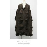 アウター ジャケット ロング丈 膝下 プリーツ 長袖 無地 コート | LATTE | 詳細画像8