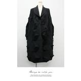 アウター ジャケット ロング丈 膝下 プリーツ 長袖 無地 コート | LATTE | 詳細画像9