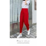 ワイドパンツ ロング 膝下 ひざ下 プリーツパンツ ゆったり ウエストゴム | LATTE | 詳細画像9 