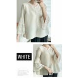 プリーツ カーディガン ボレロ  重ね着 プリーツ 長袖 フリル パール | LATTE | 詳細画像2 