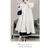 アウター ジャケット プリーツ 膝下 長袖 無地 フリーサイズ コート | LATTE | 詳細画像2