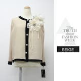 花モチーフ付横プリーツカーディガンssg260108 | LATTE | 詳細画像12 