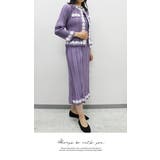 花びらモチーフ付 プリーツセットアップssg260109 | LATTE | 詳細画像3 