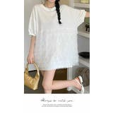 半袖 プルオーバー チュニック 上品 ゆったり ナチュラル 大人しい | LATTE | 詳細画像2 