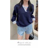 ストライプ 無地 フリーサイズ 半端袖 長袖 | LATTE | 詳細画像3 