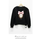 長袖 ナチュラル リボン プリント Tシャツ 長袖 秋冬スタンダード | LATTE | 詳細画像7 