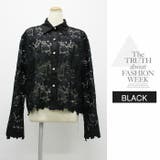 ブラウス Tシャツ 長袖 オシャレ スタンダード レース 長袖 レース | LATTE | 詳細画像11 