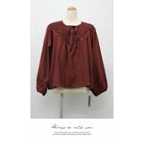 刺繍ブラウス 長袖 カジュアル 上品 ナチュラルTシャツ 長袖  カジュアル | LATTE | 詳細画像4 