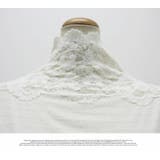 ハイネック トップス トップス レース お花 インナー 無地 長袖 | LATTE | 詳細画像5