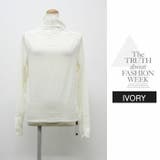 ハイネック トップス トップス レース お花 インナー 無地 長袖 | LATTE | 詳細画像9