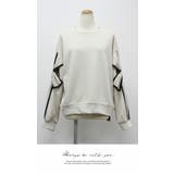 長袖 カジュアル Tシャツ 秋冬  オシャレ そでリボン | LATTE | 詳細画像5 