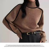 トップス レディース  ニット無地 長袖 女性 大人 かわいい シンプル | LATTE | 詳細画像4 