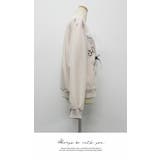 長袖 リボン プリント Tシャツ 長袖 秋冬 カジュアル | LATTE | 詳細画像3 