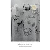 長袖 リボン プリント Tシャツ 長袖 秋冬 カジュアル | LATTE | 詳細画像6 