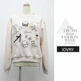 長袖 リボン プリント Tシャツ 長袖 秋冬 カジュアル | LATTE | 詳細画像8 