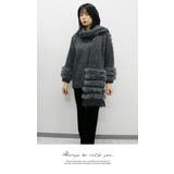 もこもこファーマフラー付きニットトップス | LATTE | 詳細画像3 