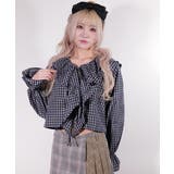 ラッフルカラー チェックBL / LL25BL03 | lattelatte | 詳細画像1 