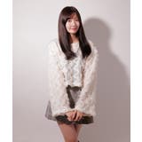 WHITE | チュールフリル メッシュ クロップドPO / LL25KN01 | lattelatte