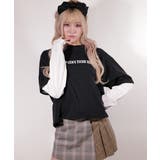 LTピグメントダイ リバースグラフィックレイヤードT sh | lattelatte | 詳細画像8 