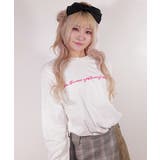 latteto メッセージ ロングスリーブT-sh / LT25LSTSH03 | lattelatte | 詳細画像1 