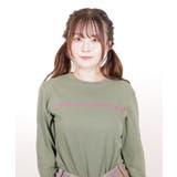 C GREEN | latteto メッセージ ロングスリーブT-sh / LT25LSTSH03 | lattelatte