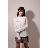 WHITE | latteto メッセージ ロングスリーブT-sh / LT25LSTSH03 | lattelatte