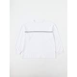 WHITE | DAILY L/S BORDER TEE | LaunchPark