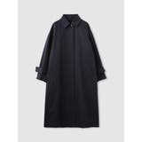 NAVY | Women's LIGHT SOUTIEN COLLAR COAT | LaunchPark