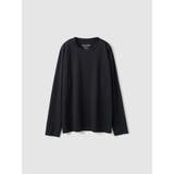 BLACK | Genderless PERFECT L/S T-SHIRT | LaunchPark