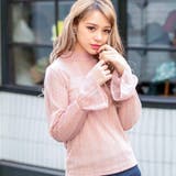 ダスティピンク | プチハイネックキャンディースリーブレースブラウス | LAYLA
