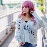 ホワイト | ロゴプリント3WAYデニムBIGシャツ | LAYLA