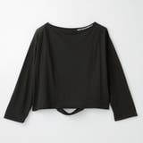 ボートネックバック英字カッティングTシャツ | LAYLA | 詳細画像9