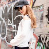 ボートネックバック英字カッティングTシャツ | LAYLA | 詳細画像2