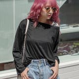 ボートネックバック英字カッティングTシャツ | LAYLA | 詳細画像4