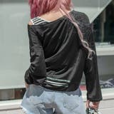 ボートネックバック英字カッティングTシャツ | LAYLA | 詳細画像5